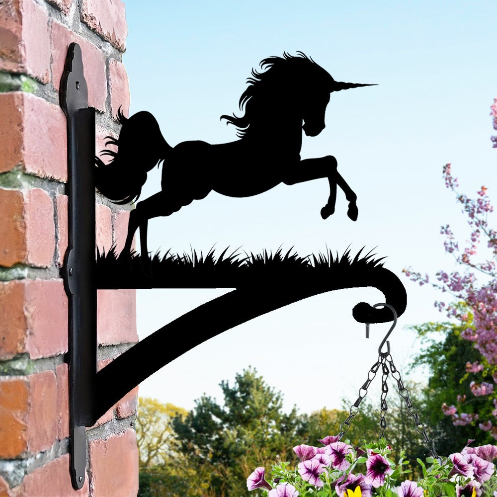 Unicorn Figürlü Çiçeklik Askı Metali Yeni