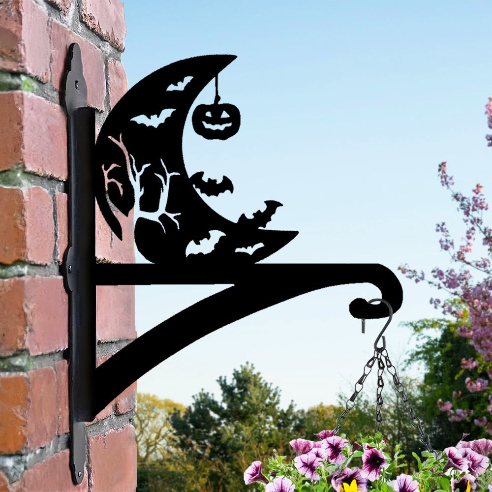 Halloween Moon Çiçeklik Askı Metali