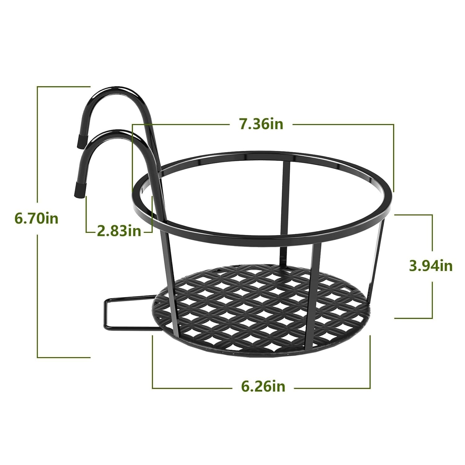 Balkon Korkuluk Saksı Askılığı 3'lü Set