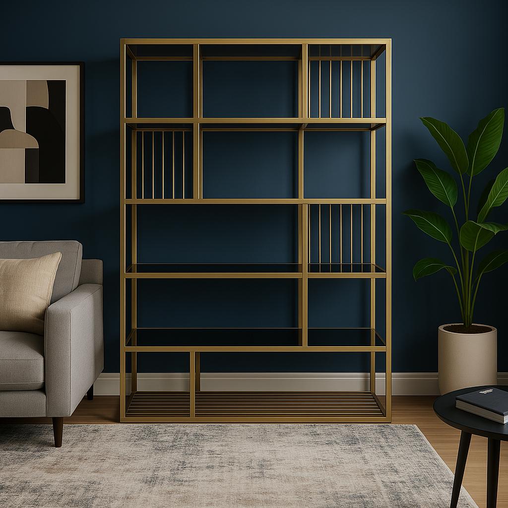 Viola Gold Metal Kitaplık