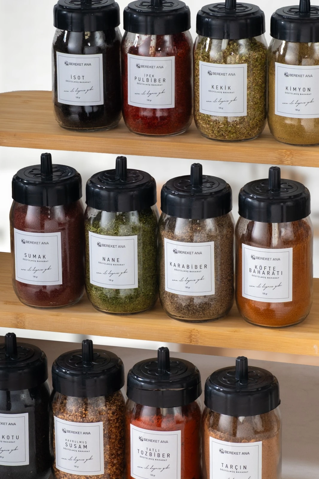 12 PARÇA 100 GR. BAHARAT (12'Lİ BAHARAT SETİ HEDİYE)