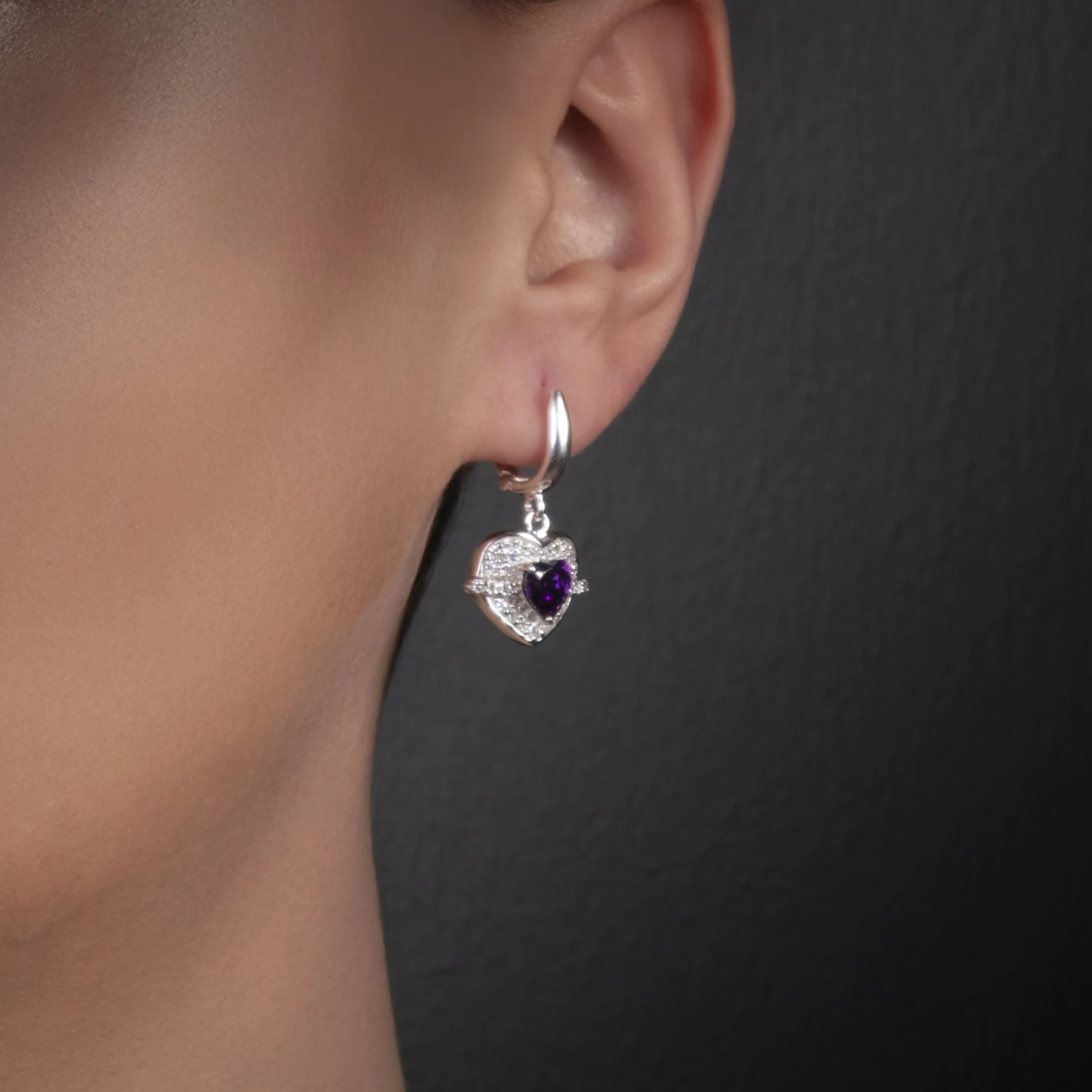 Rosel Gümüş Küpe – 925 Ayar Gümüş