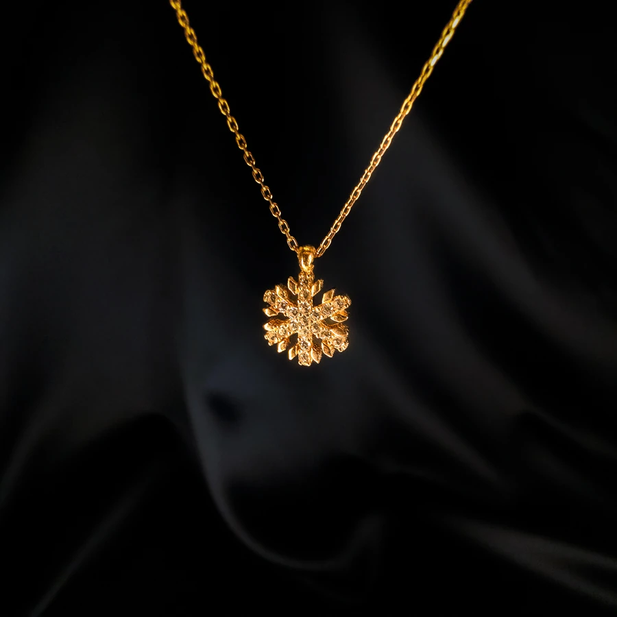 Nivaris Gümüş Kolye – 925 Ayar Gümüş | Kar Tanesi Tasarım main variant image