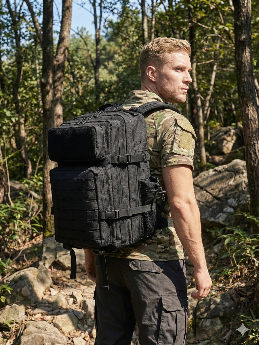 50 Lt Dağcı, Sporcu, Outdoor ,Kamp, Trekking Askeri Taktik Su Geçirmez Çok Bölmeli Sırt Çantası