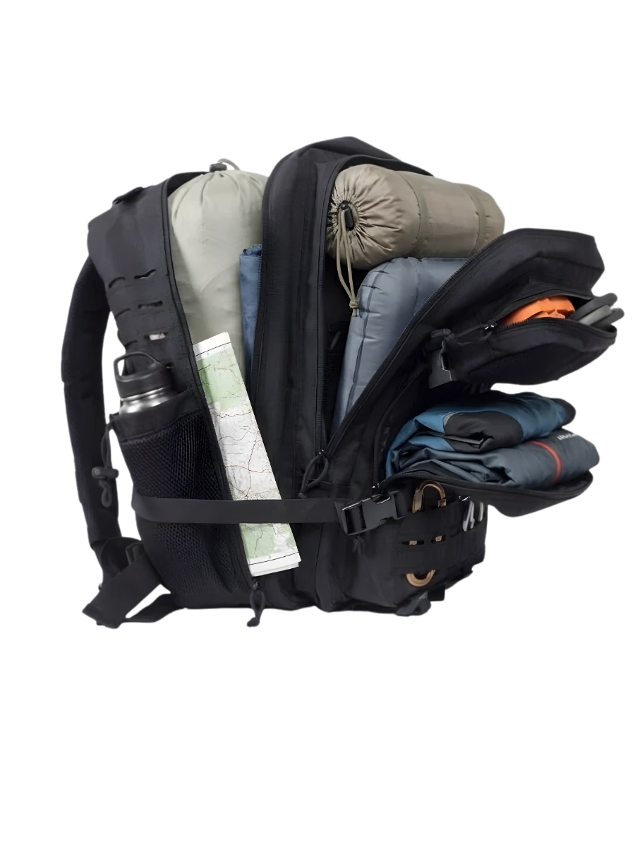 50 Lt Dağcı, Sporcu, Outdoor ,Kamp, Trekking Askeri Taktik Su Geçirmez Çok Bölmeli Sırt Çantası