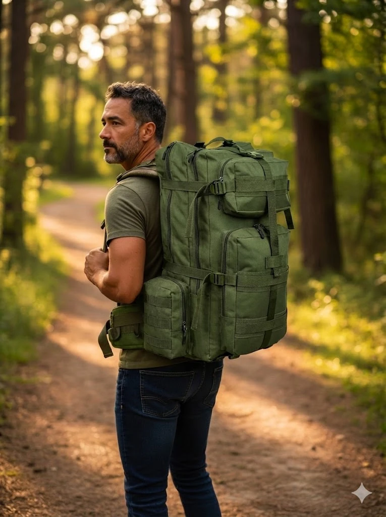 75+10 Litre Profesyonel Dağcılık & Taktik Sırt Çantası & Çok Amaçlı Sırt Çantası