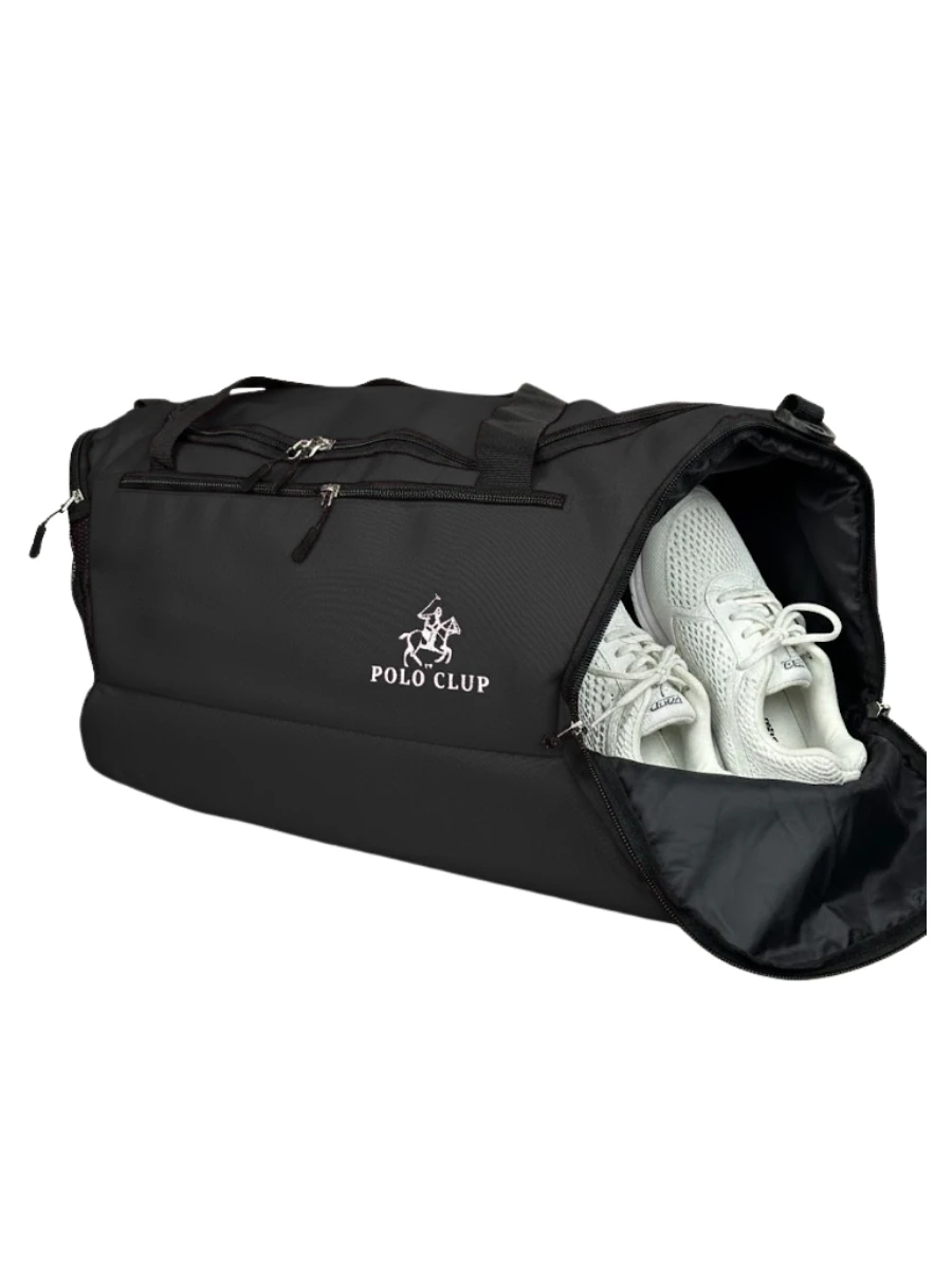 Unisex Polo Fitness Spor Çantası Önü Cepli Ayakkabı Bölmeli Geniş Hacimli Seyahat Antrenman Konforlu çanta LXPOLO