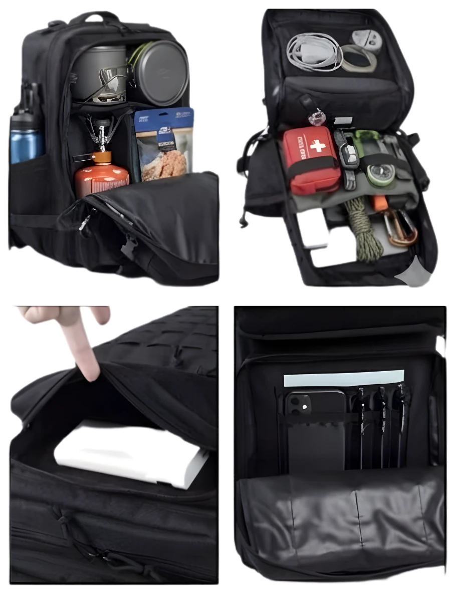 50 Lt Dağcı, Sporcu, Outdoor ,Kamp, Trekking Askeri Taktik Su Geçirmez Çok Bölmeli Sırt Çantası