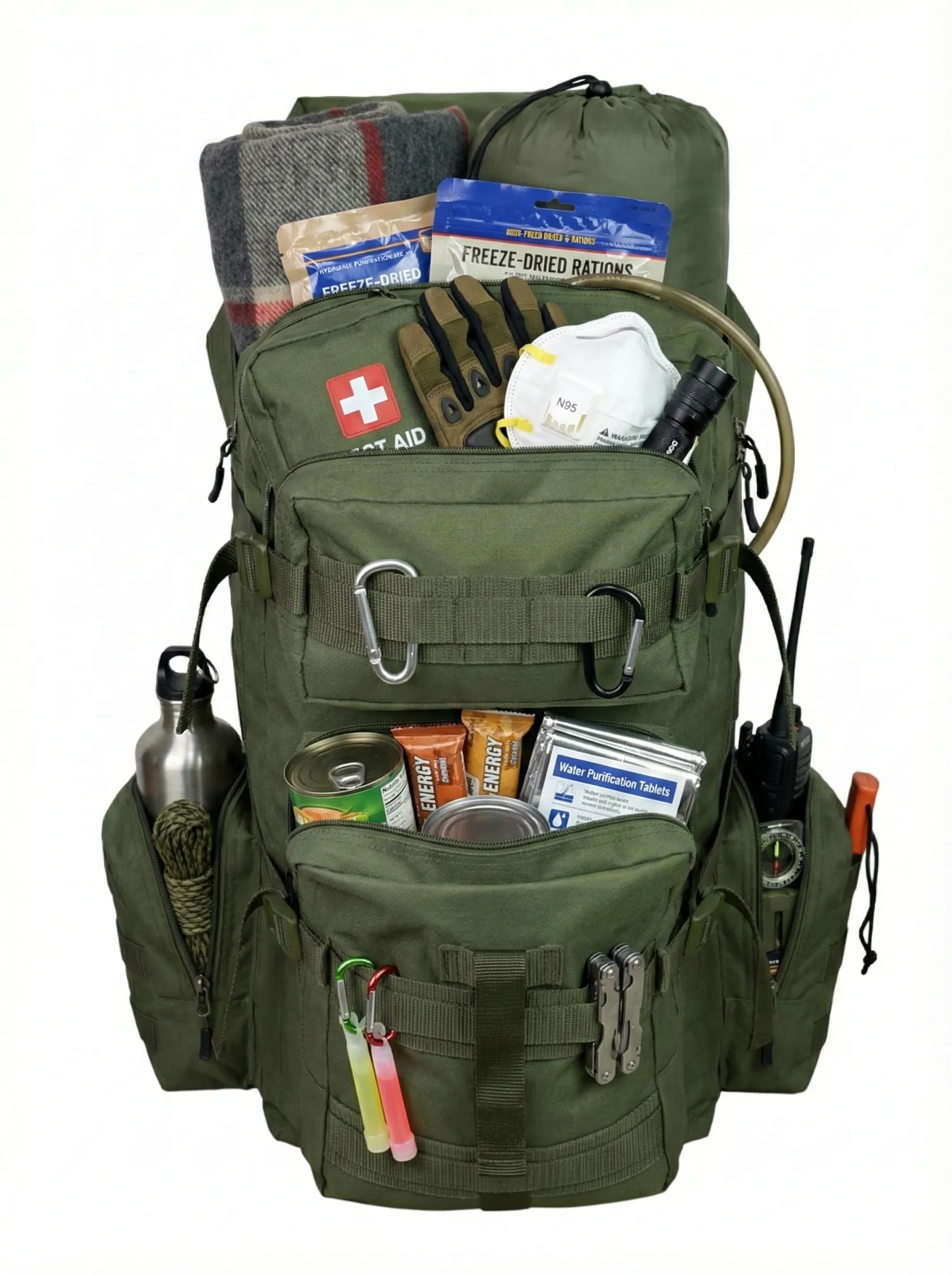 75+10 Litre Profesyonel Dağcılık & Taktik Sırt Çantası & Çok Amaçlı Sırt Çantası