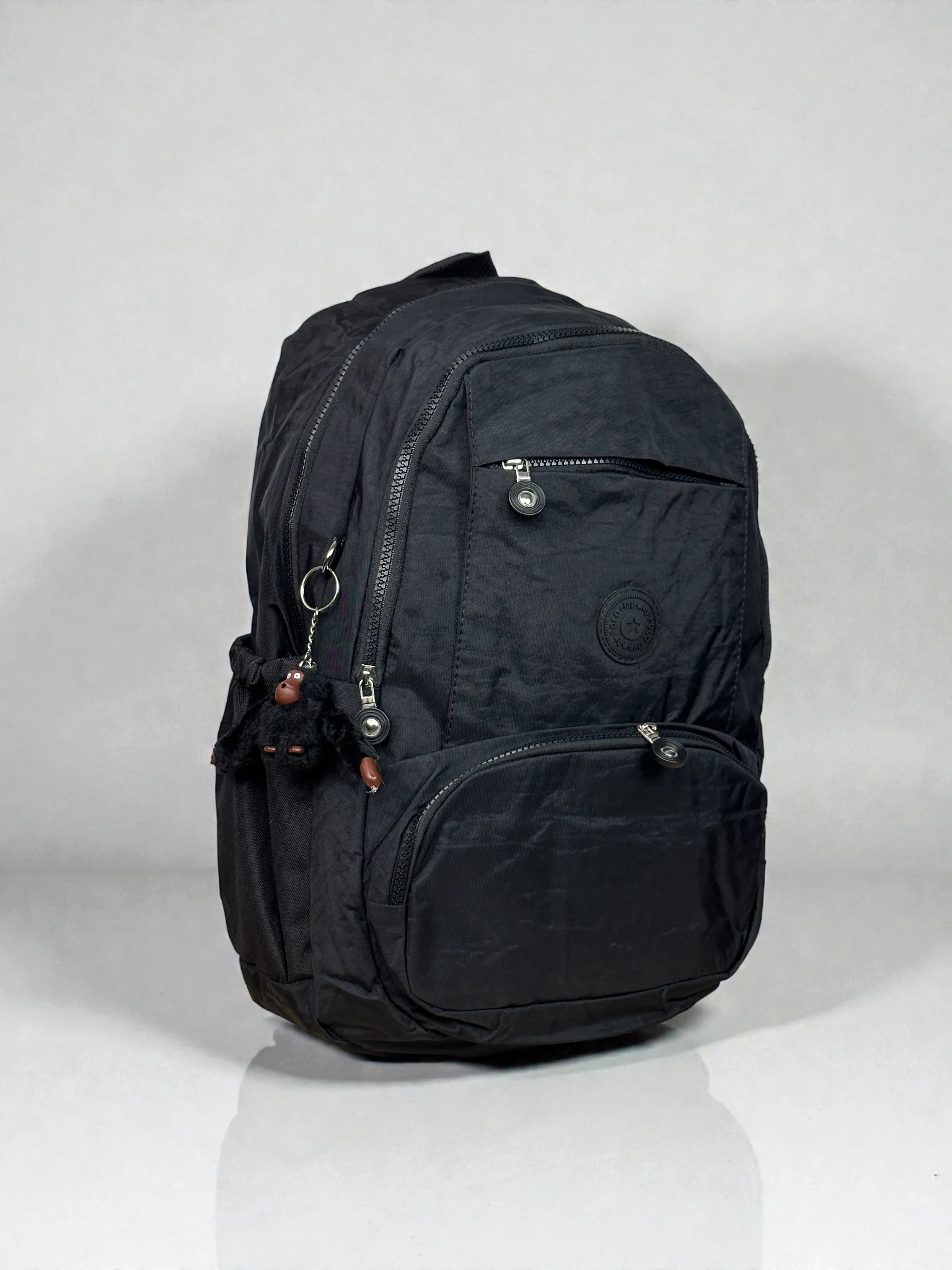 Unisex Krinkıl Su Geçirmez Kumaş Büyük Boy Çok Gözlü Okul Ve Seyahat Sırt Çantası 202