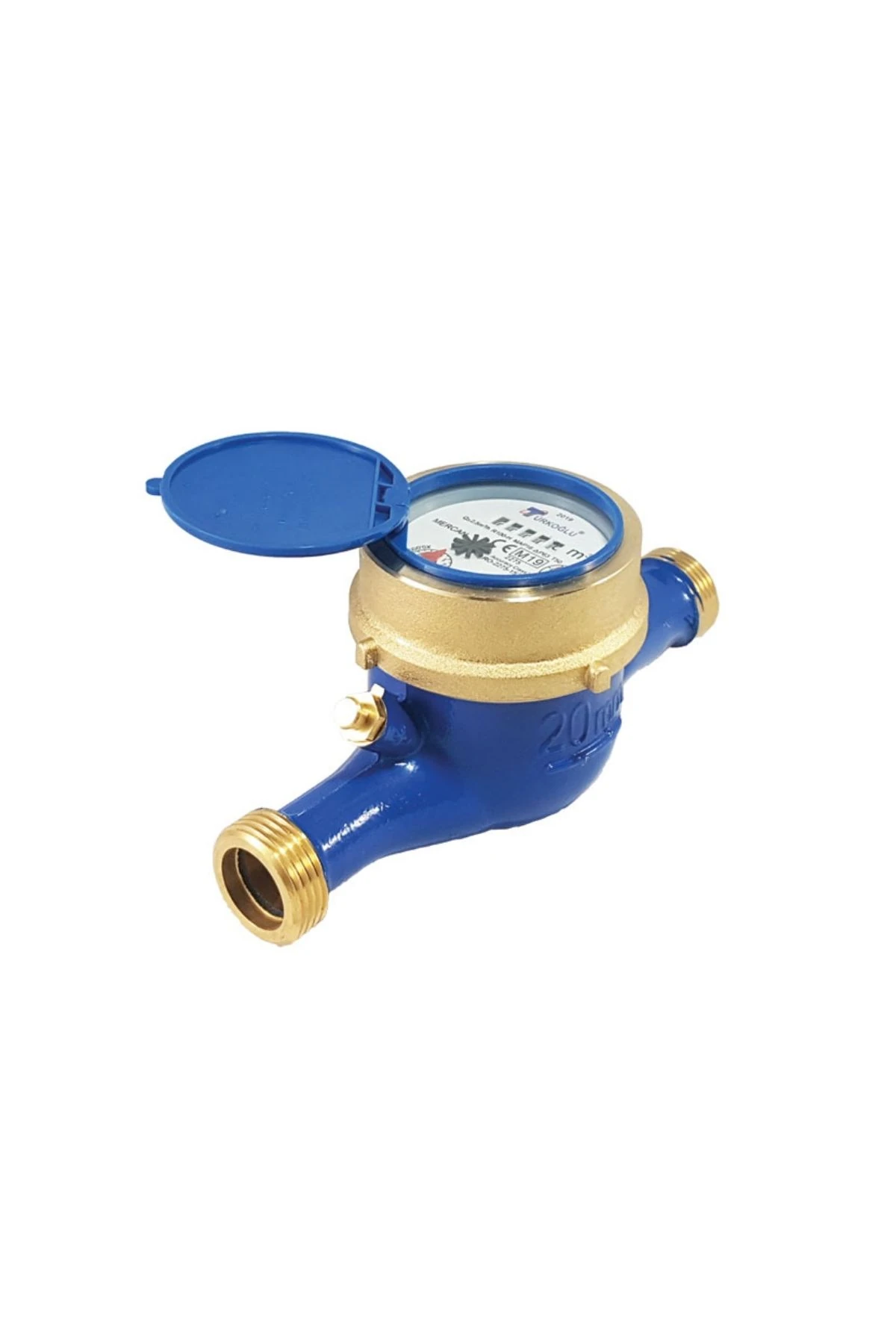 Türkoğlu Çok Hüzmeli Kuru Tip Soğuk Su Sayacı (R100) Pulse Çıkışlı DN 20