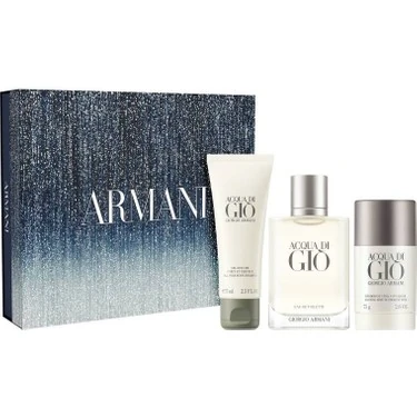 Acqua Di Gio P.Homme 100ml EDT + SG 75ml + Deostick Set Erkek Parfüm