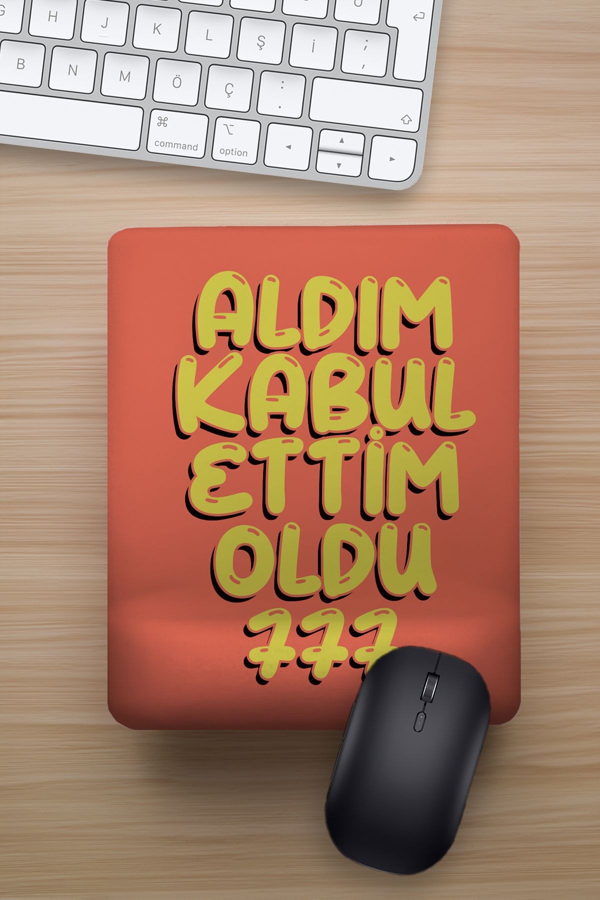 Aldım Verdim 777 Bilek Destekli Eğlenceli Tasarımlı Hediyelik Mousepad