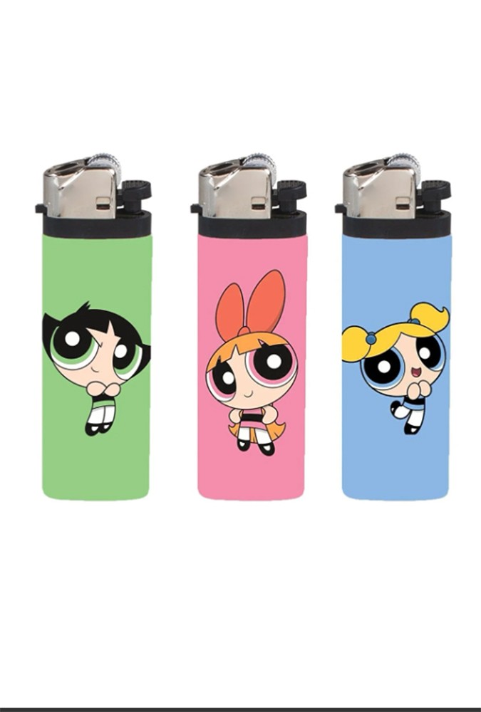 3'lü Powerpuff Girls Full Kaplamalı Gazlı Çakmak