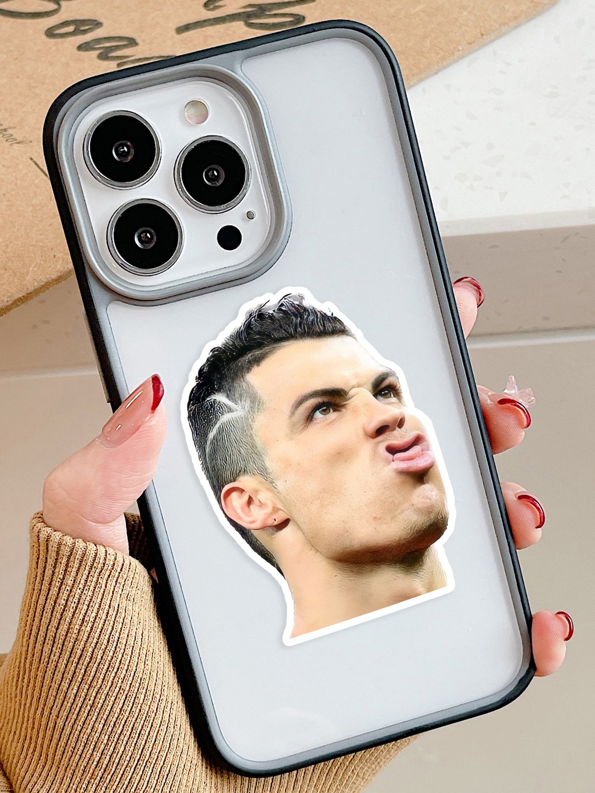 CR7 Aynı Zamanda Telefon Stickerıolando Cep Telefonu Stickerı (2 Adet) [Selefonlu]