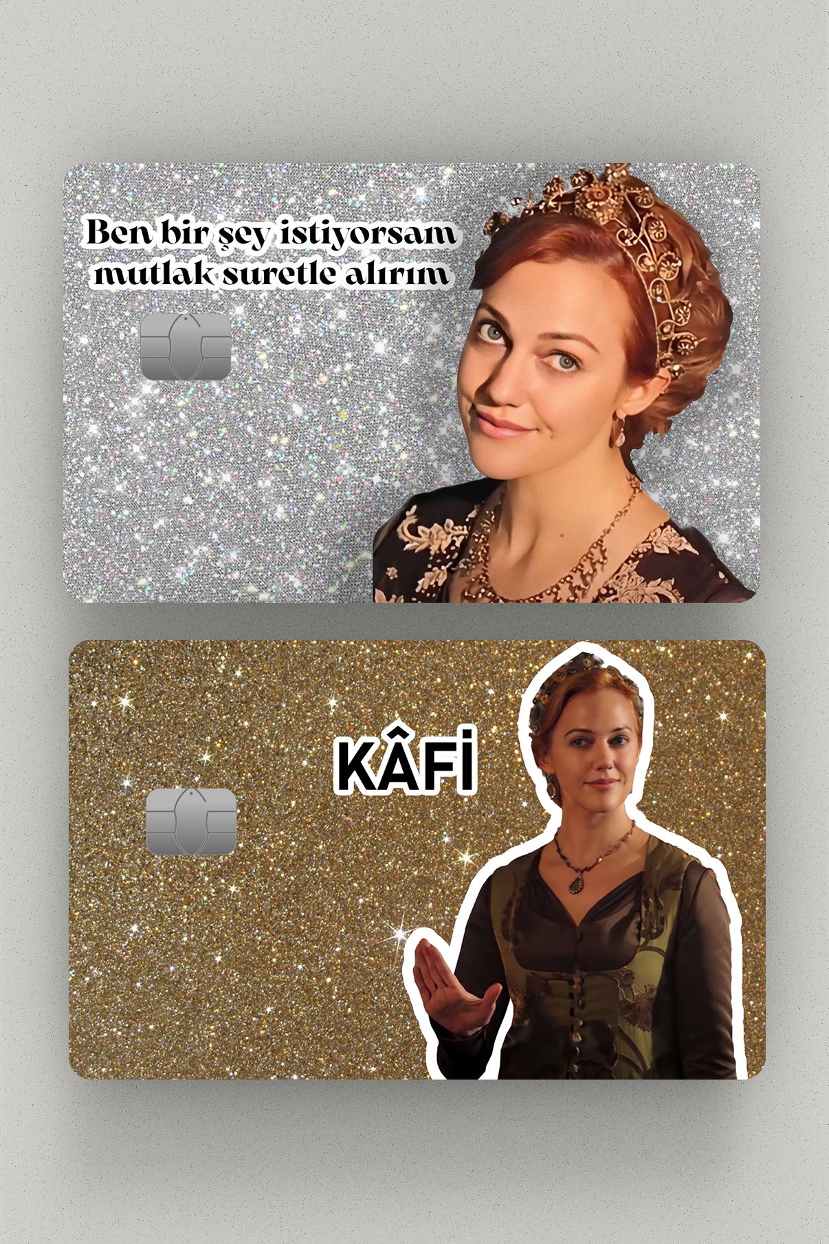 Muhteşem Yüzyıl Hürrem 2'li Kredi Kartı & Akbil Sticker Kaplama