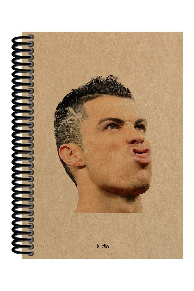 CR7 Memes Spiralli A5 Çizgisiz Defter (200 Sayfa)