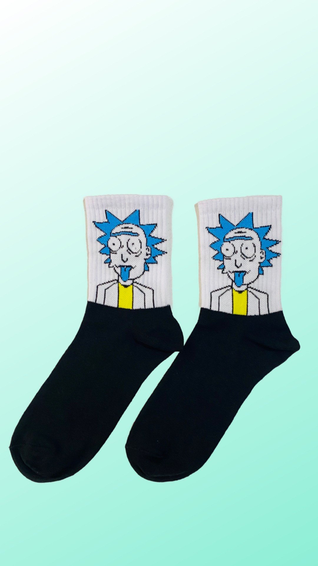 Rick & Morty Baskılı Tenis Çorap