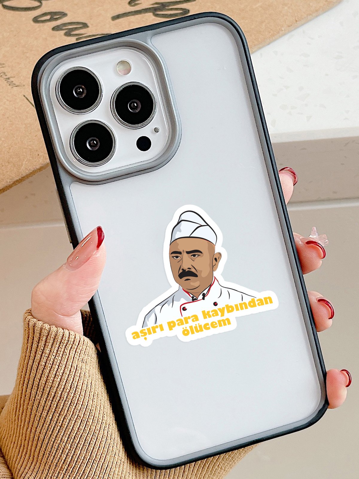 Erdal Bakkal Aşırı Para Kaybı Cep Telefonu Stickerı (2 Adet) [Selefonlu]