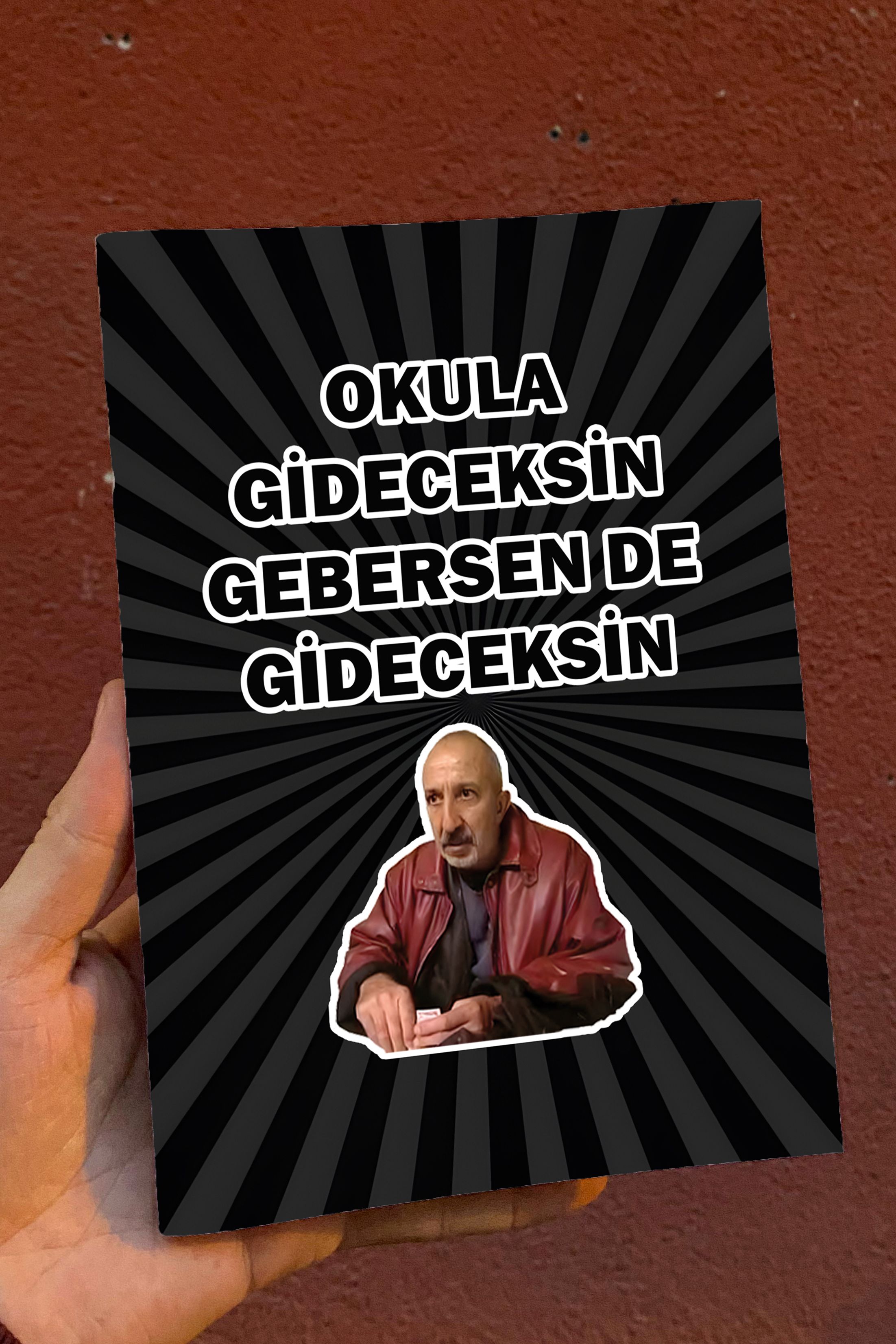 Halil Güneşli ''Okula Gideceksin'' A5 Çizgisiz Hediyelik Günlük, Not ve Okul Defteri (50 Sayfa)