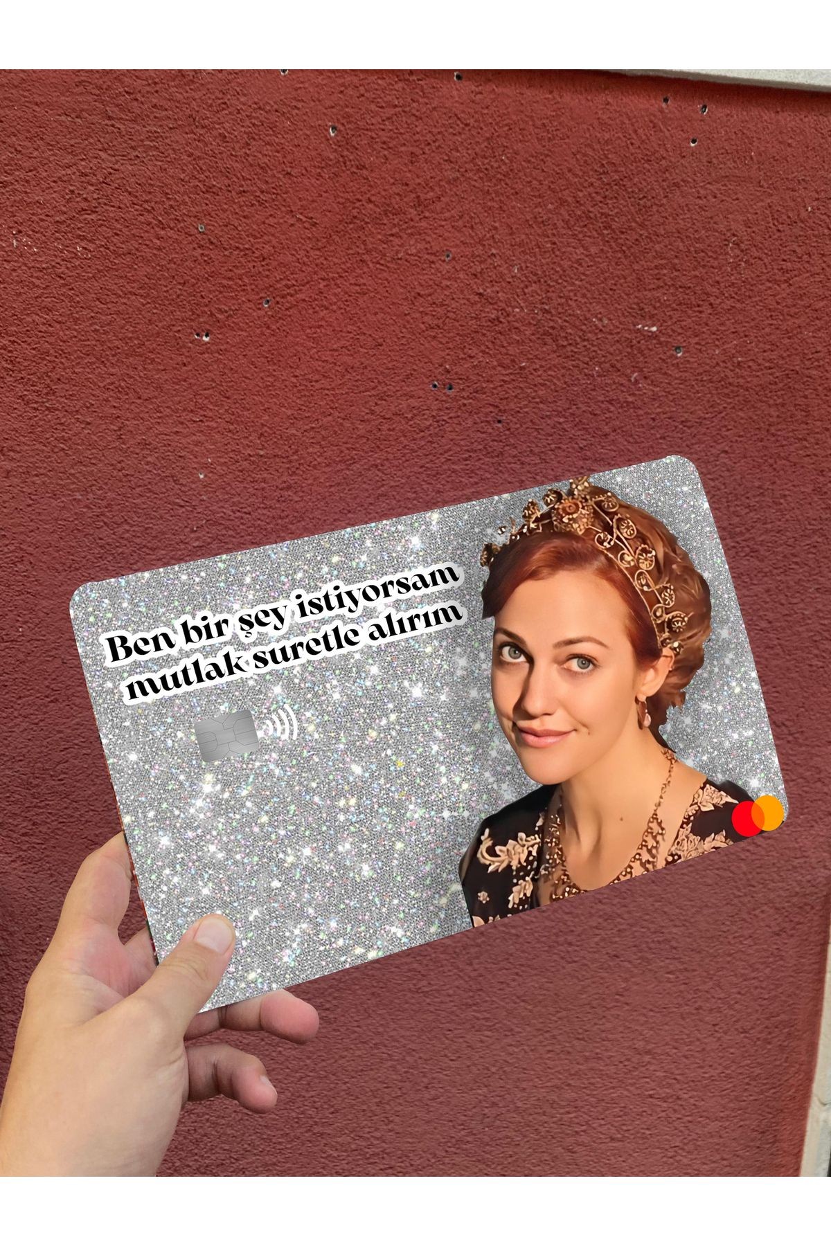 Hürrem ''Mutlak Surretle'' Büyük Boy DEV Kredi Banka Kartı Kılıfı (18X29)