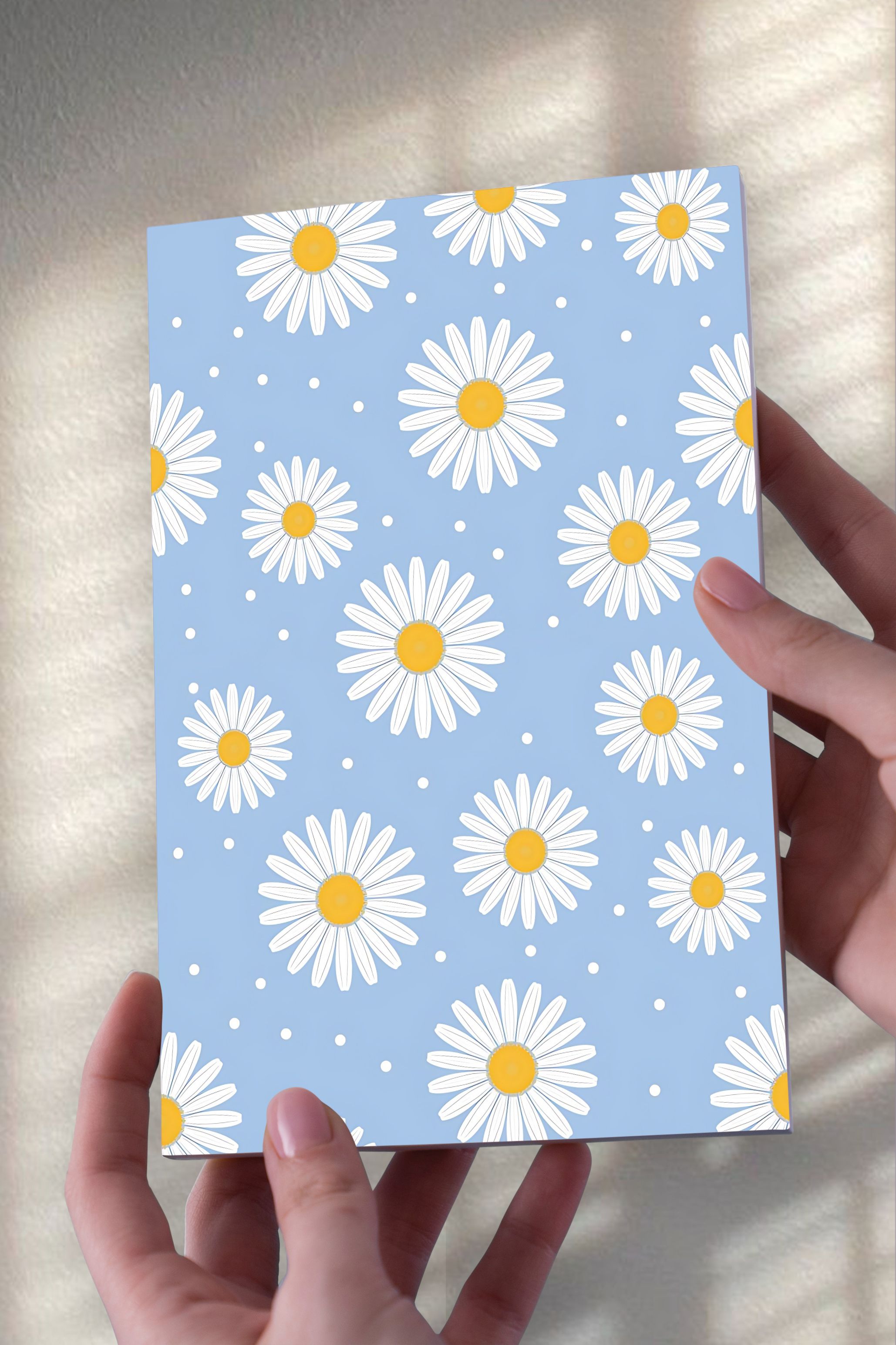 Papatyalar Mavi A5 Çizgisiz Defter (50 Sayfa)