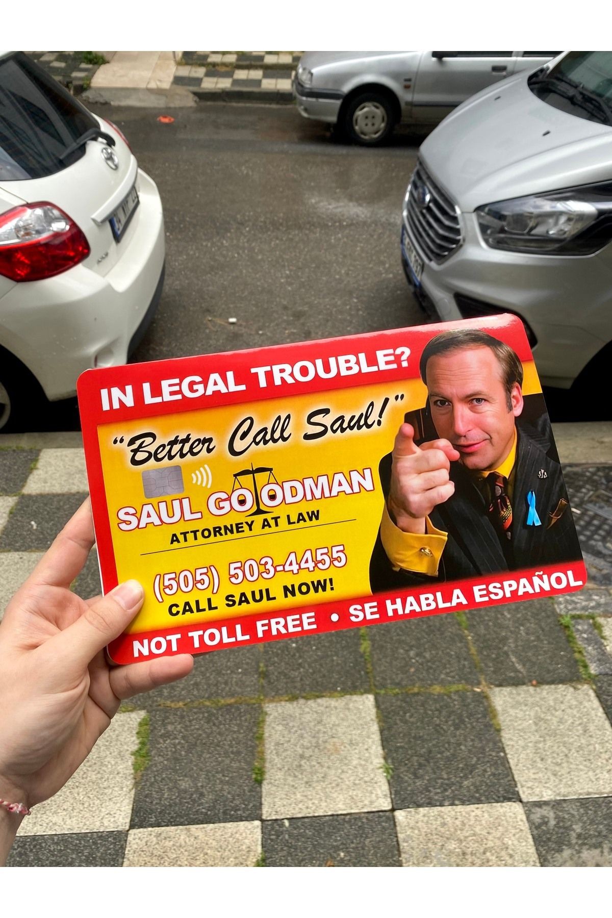 Better Call Saul Büyük Boy Dev Kredi Banka Kartı Kılıfı (18X29)