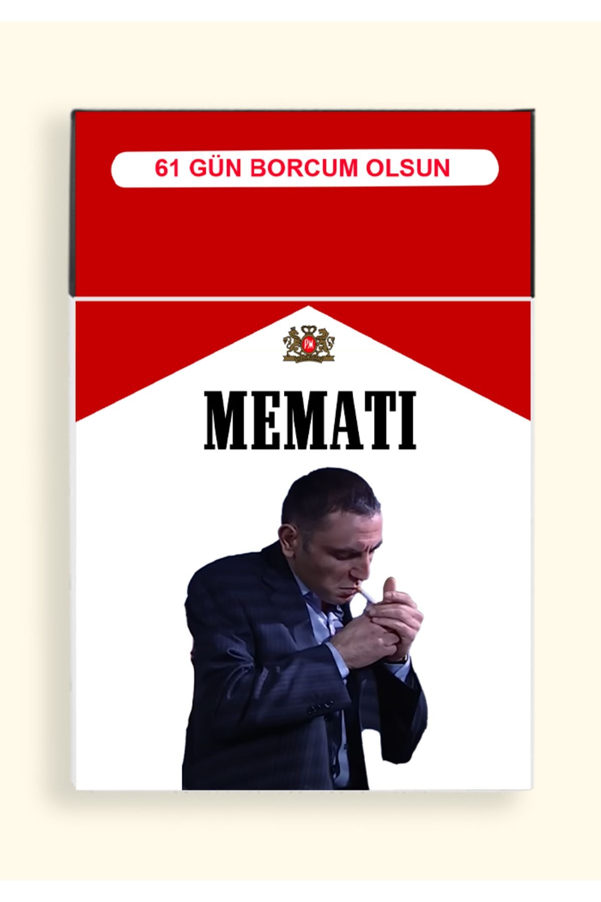 Memati ''61 Gün Borcum Olsun'' Hediyelik Sigara & Aksesuar Tabakası