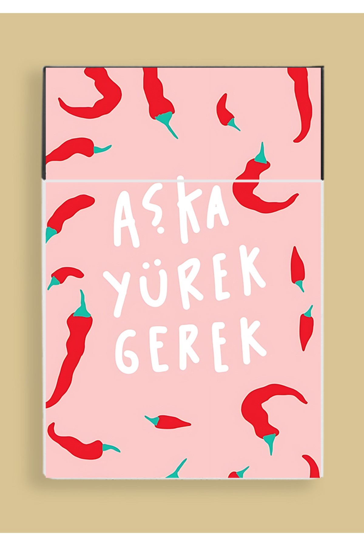 Aşka Yürek Gerek Hediyelik Sigara & Aksesuar Tabakası