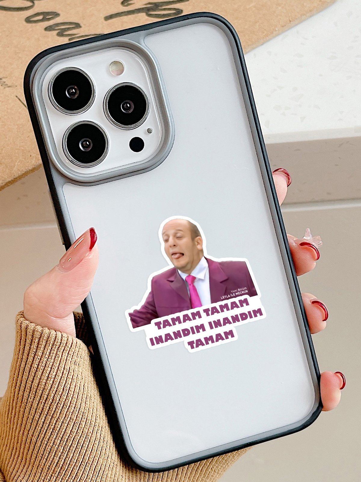 Leyla ile Mecnun İsmail Abi Cep Telefonu Stickerı (2 Adet) [Selefonlu]