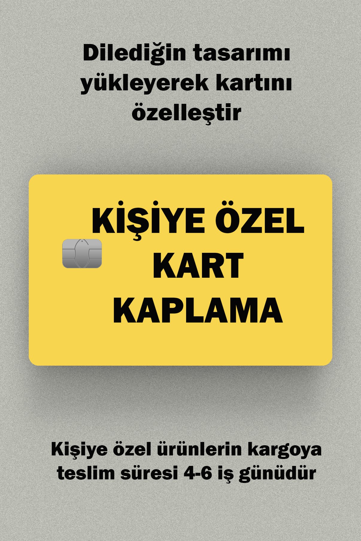 Kişiye Özel Kredi Kart Kaplama Etiketi 