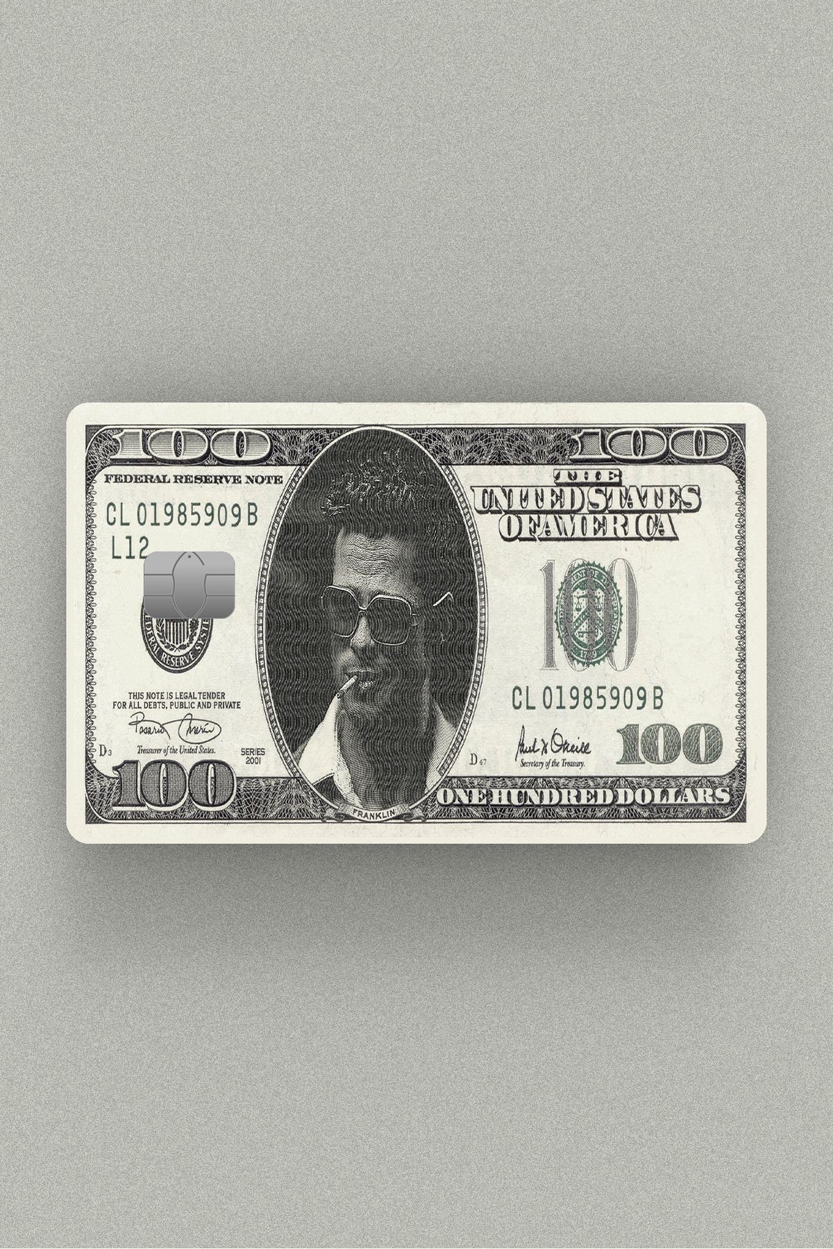 Tyler Durden Dollar Kredi Kartı, Akbil ve Kart Kaplama Stickerı