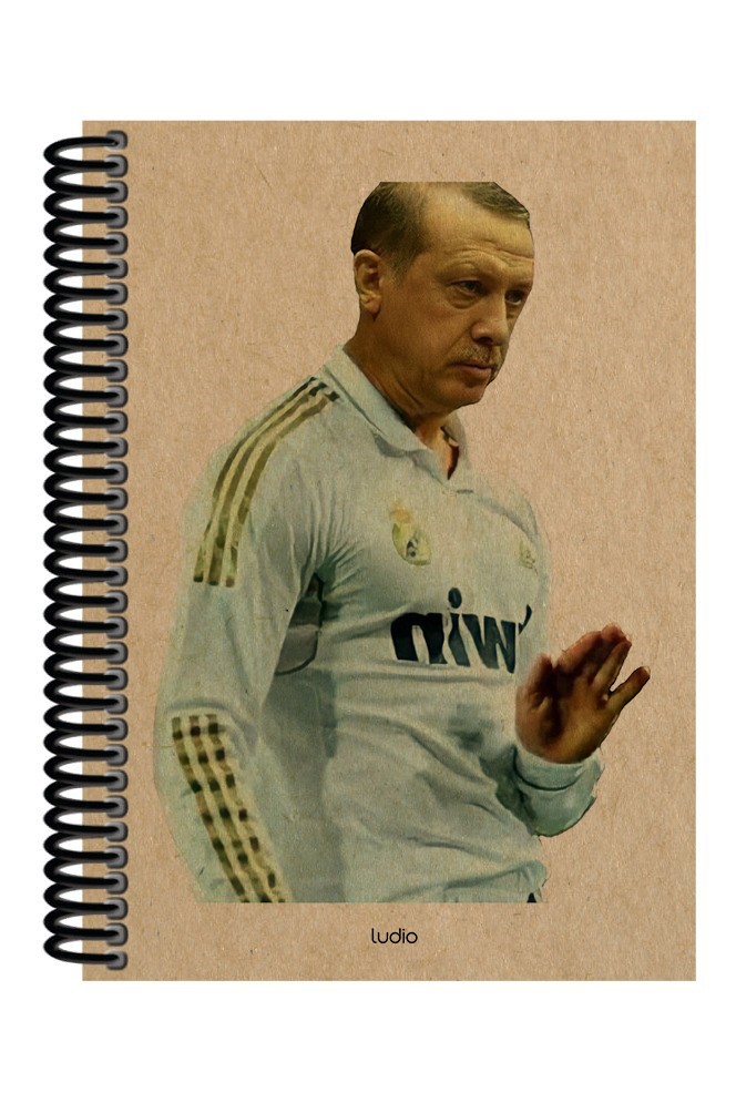 CR7 RTE7 Spiralli A5 Çizgisiz Defter (200 Sayfa)