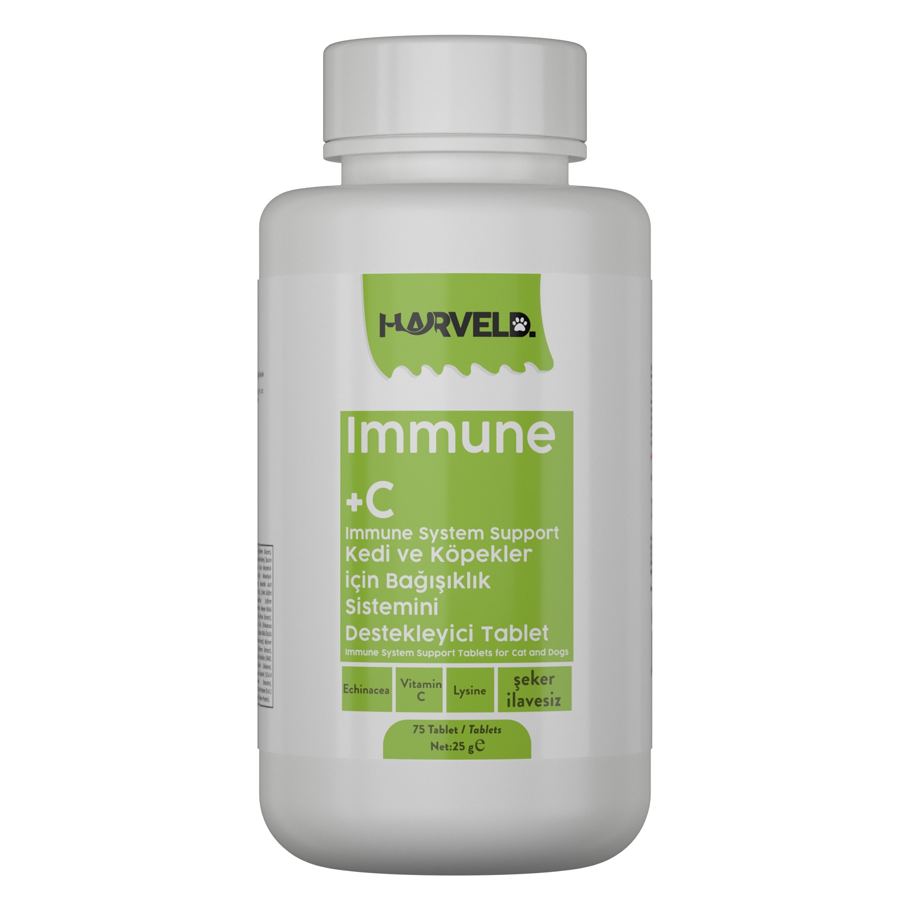 Harveld Immune C Köpek Bağışıklık Sistemi Destekleyici Vitamin Mineral Kaynağı Şeker İlavesiz Tablet