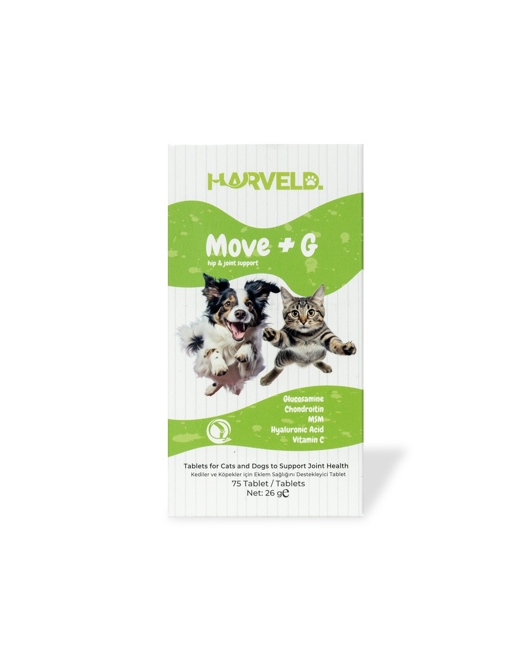 Harveld Move G Köpek Eklem Sağlık Destekleyici Hareket Kabiliyeti Arttırıcı Vitamin Mineral Tablet