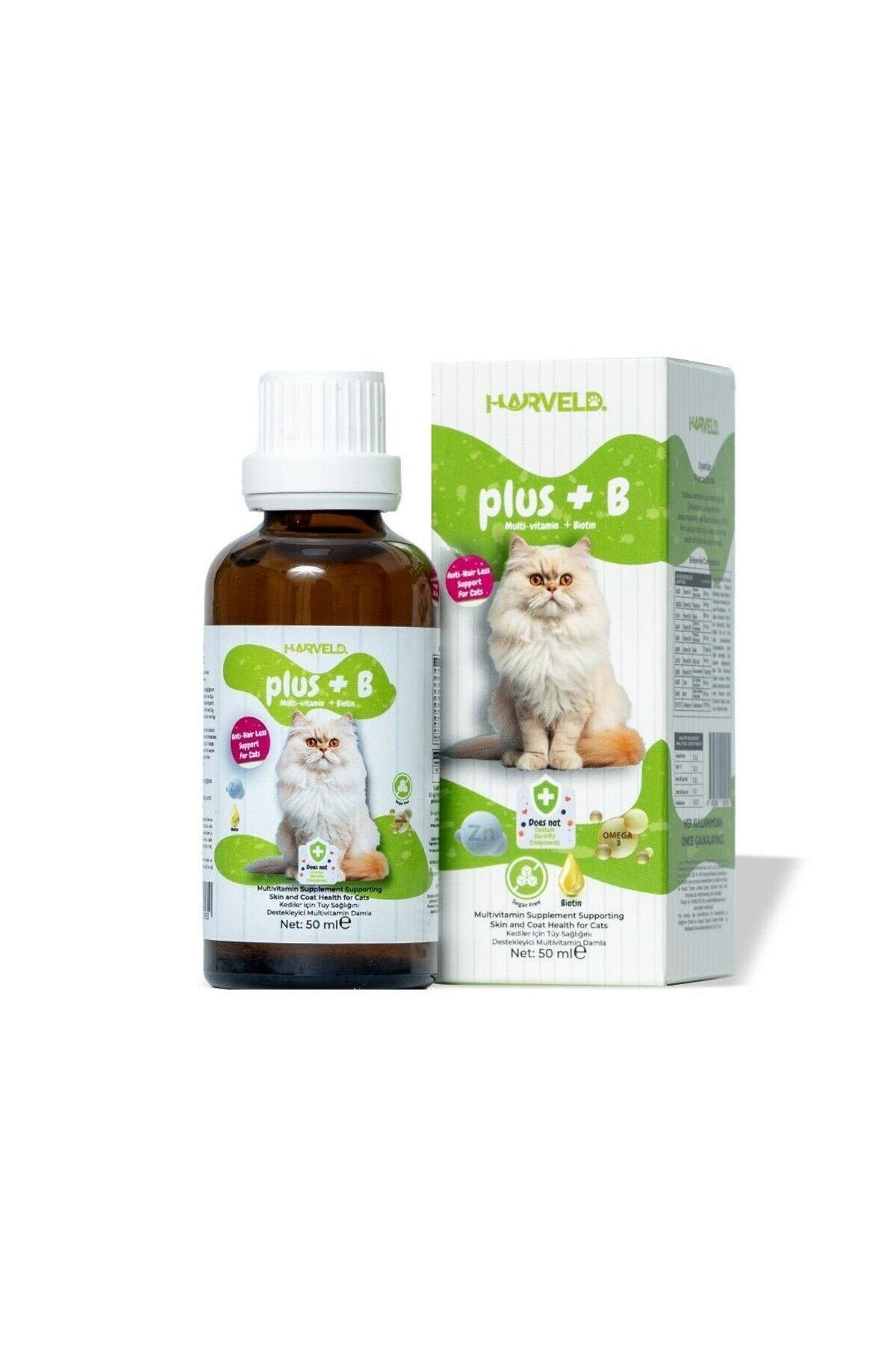 Plus B Kedi Tüy Deri Sağlık Destekleyici Vitamin Mineral Çinko Biyotinli Şeker Ilavesiz Multivitamin