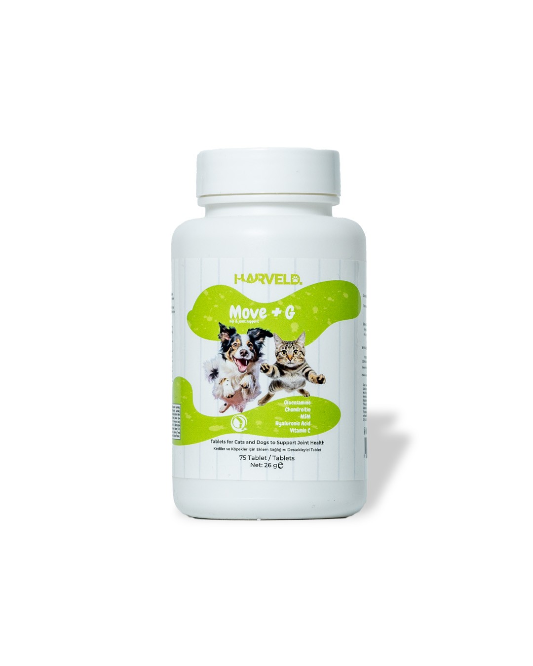 Harveld Move G Köpek Eklem Sağlık Destekleyici Hareket Kabiliyeti Arttırıcı Vitamin Mineral Tablet