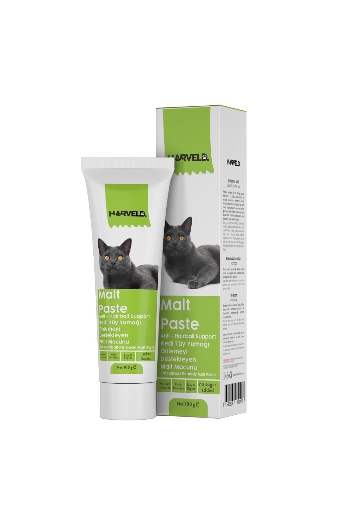 Malt Paste Hairball Kedi Tüy Yumak Sorun Önleyici Prebiotik Sindirim Sistemi Düzenleyici Macun 100gr