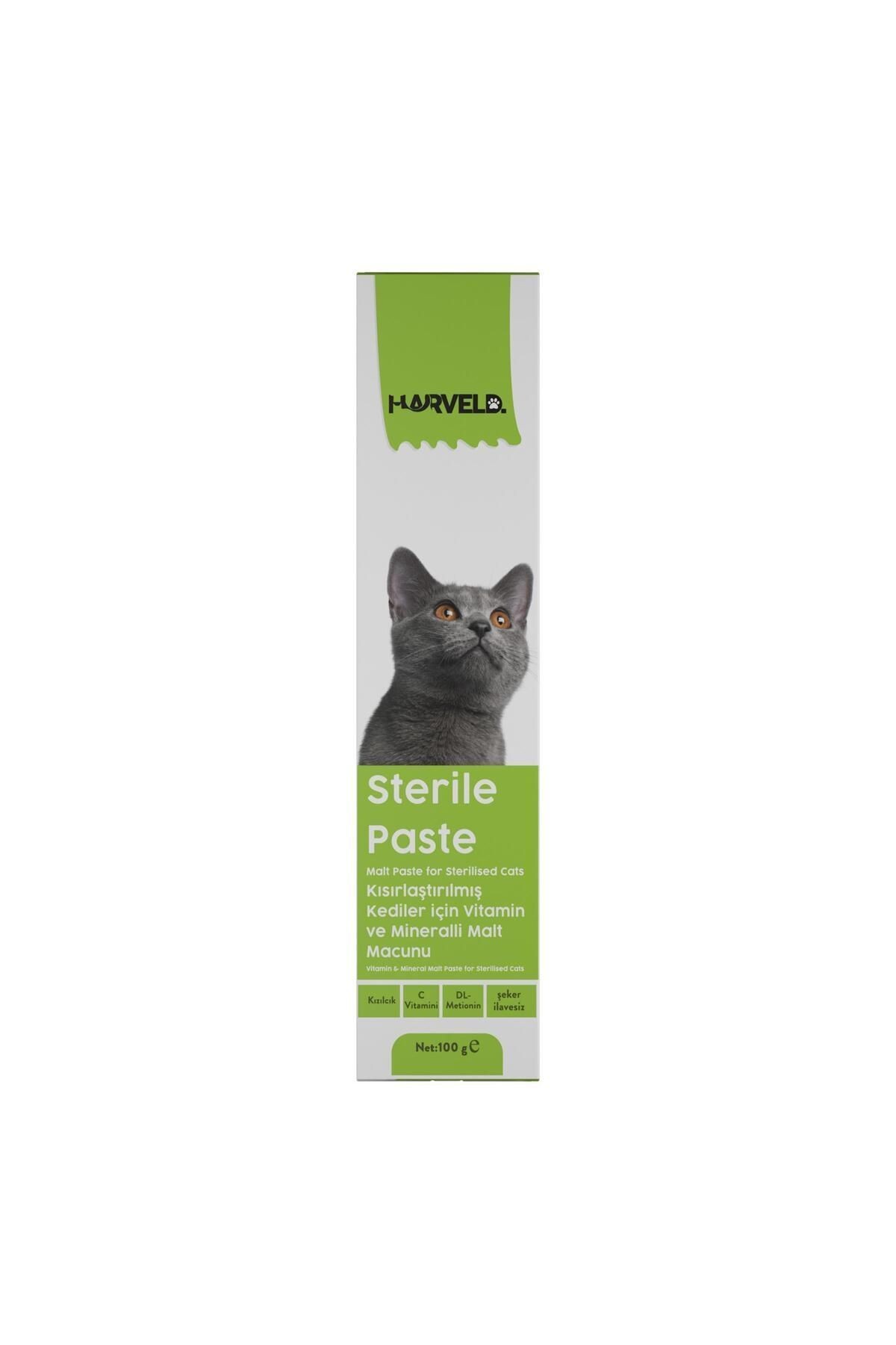 Sterile Paste Kısırlaştırılmış Kedi Bağışıklık Sağlığı Vitamin Mineral Şeker Ilavesiz Macun 100 gr
