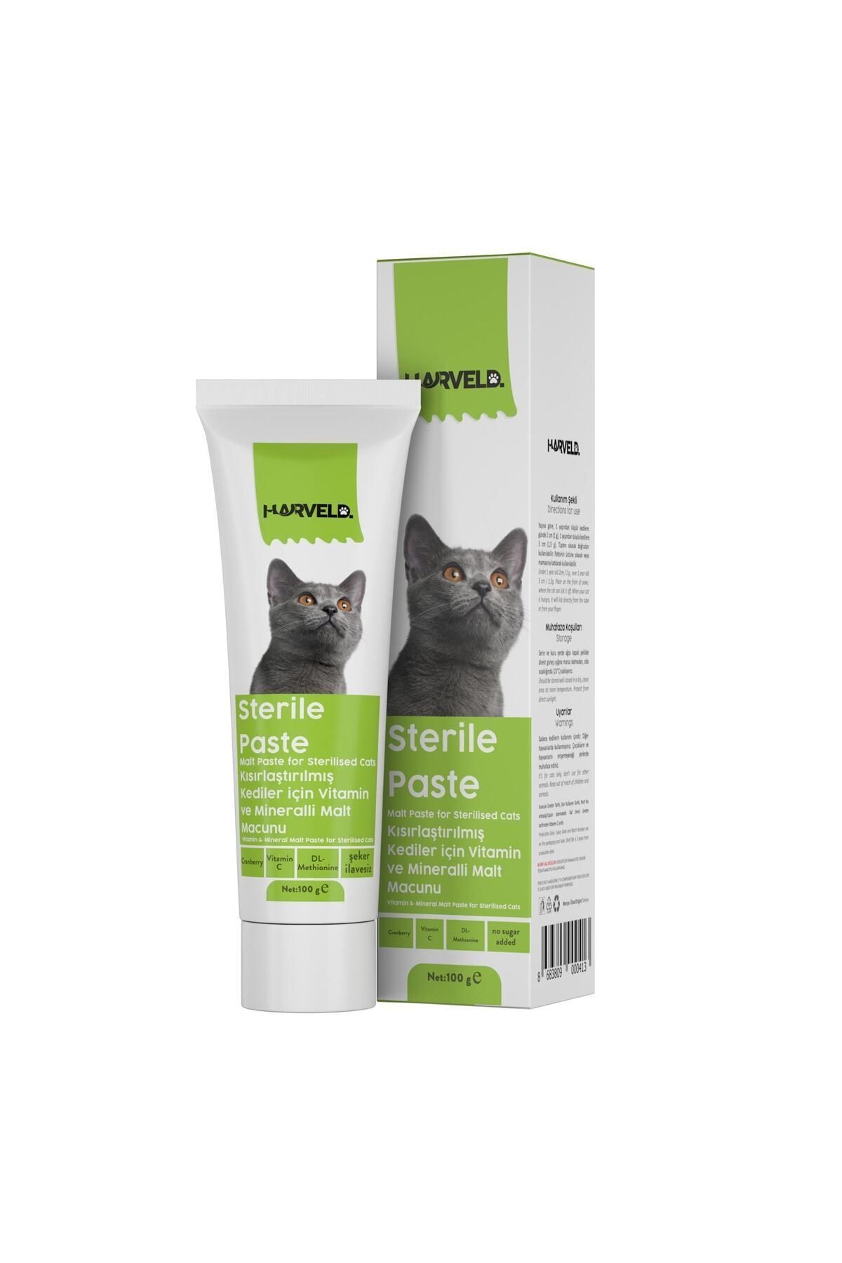 Sterile Paste Kısırlaştırılmış Kedi Bağışıklık Sağlığı Vitamin Mineral Şeker Ilavesiz Macun 100 gr
