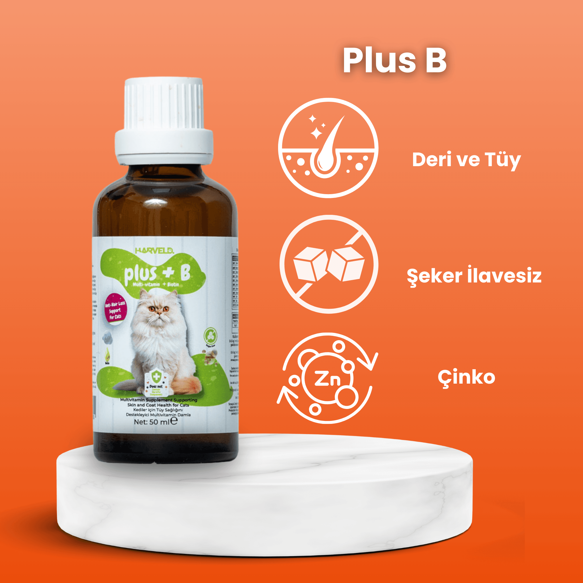  Kedi Tüy ve Bakım 3'lü Kedi Bakım Set Malt Past - Plus B - Immune C 