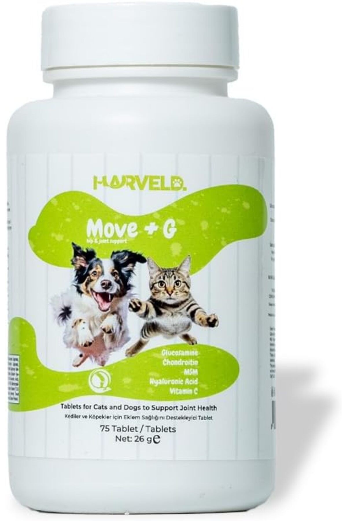 Move G Kedi Köpek Eklem Sağlık Destekleyici Hareket Kabiliyeti Arttırıcı Vitamin Mineral Tab