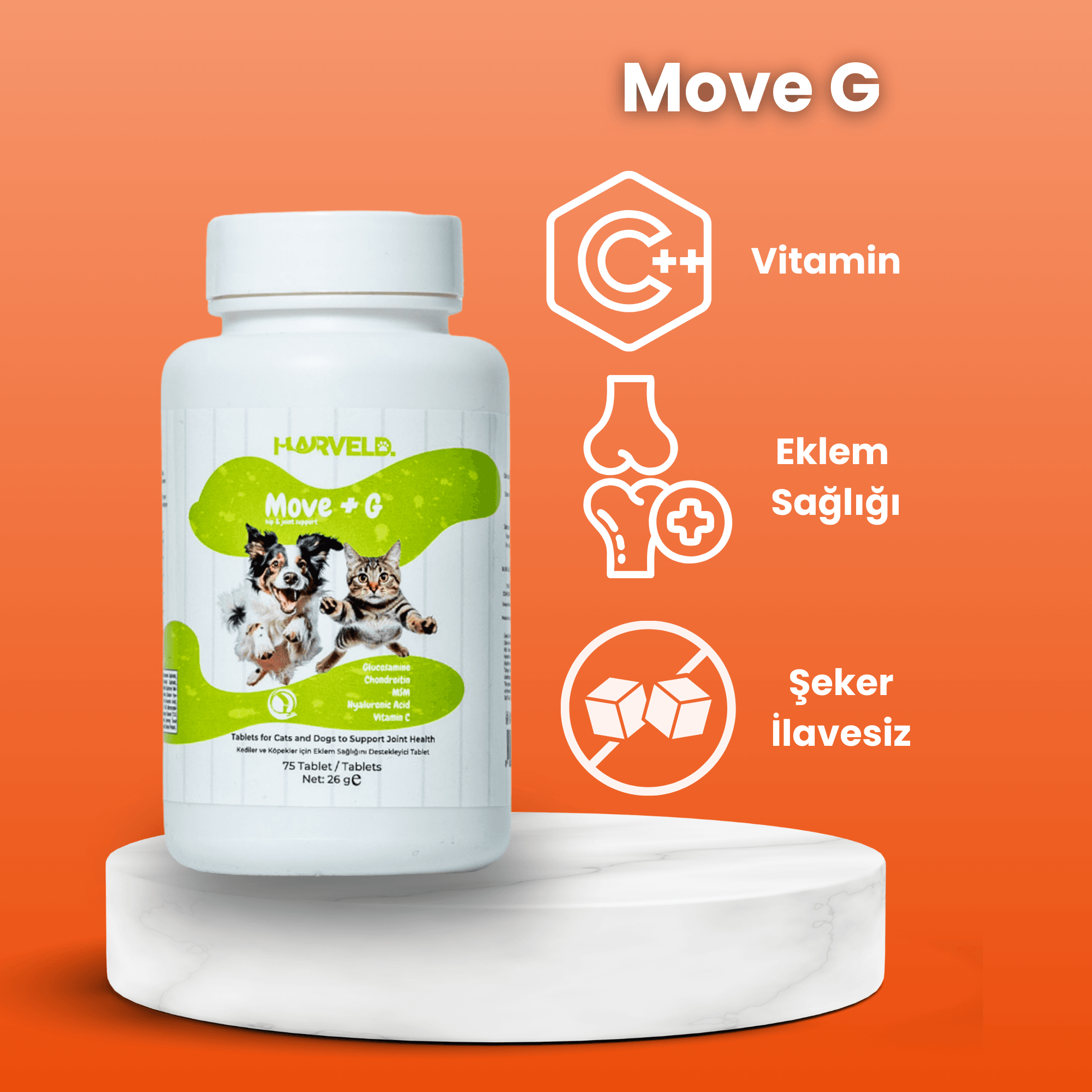 Harveld Kedinizin Genel Sağlığı Için Kedi Bakım Seti Move G - Fish Oil