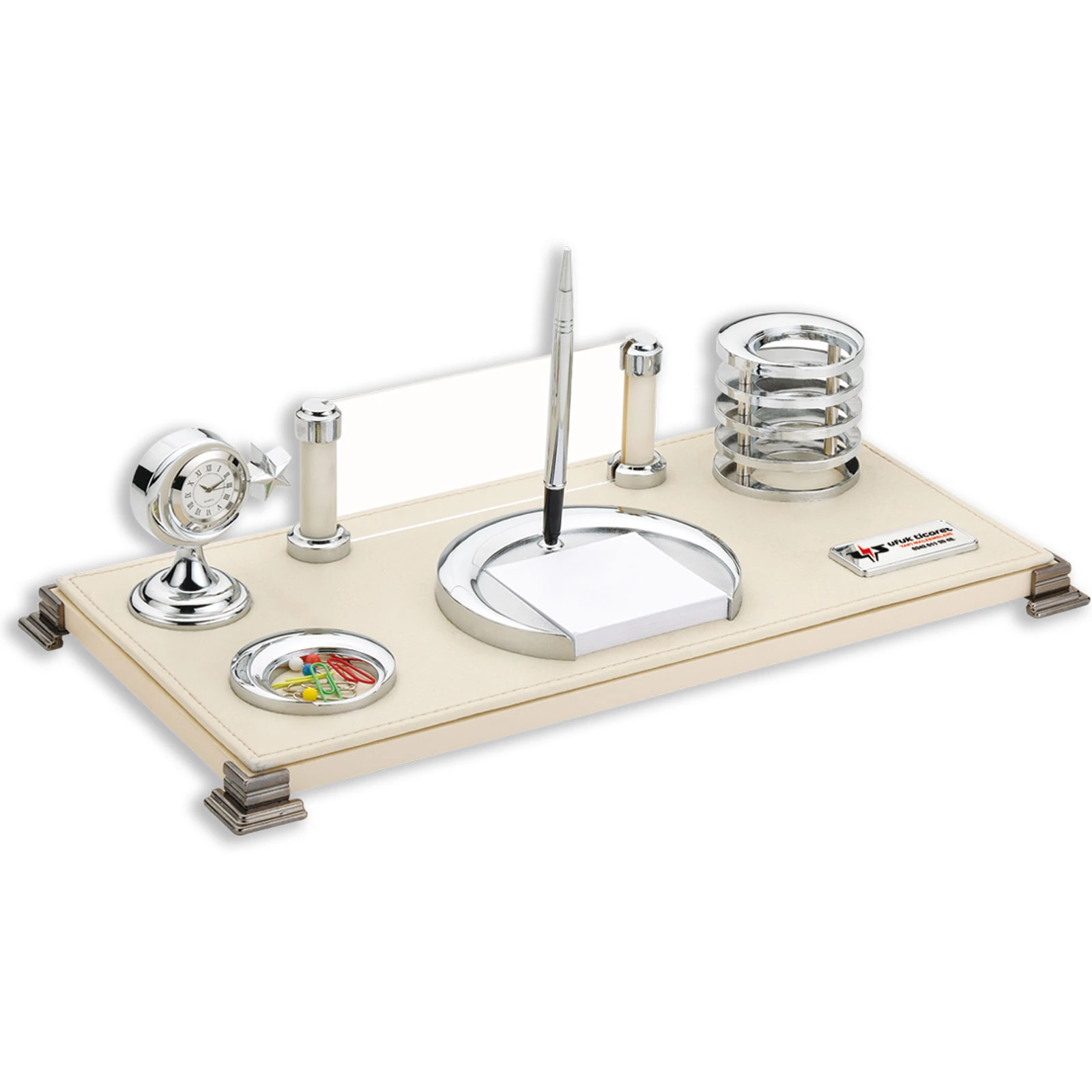 RODOS BEJ DERİ MASA SETİ