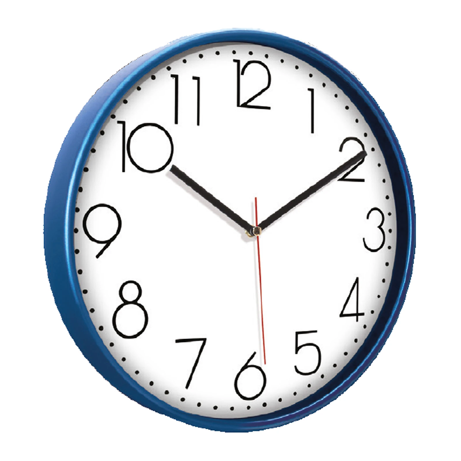 PAN164 MAVİ PLASTİK ÇERÇEVE DUVAR SAATİ (380 MM)