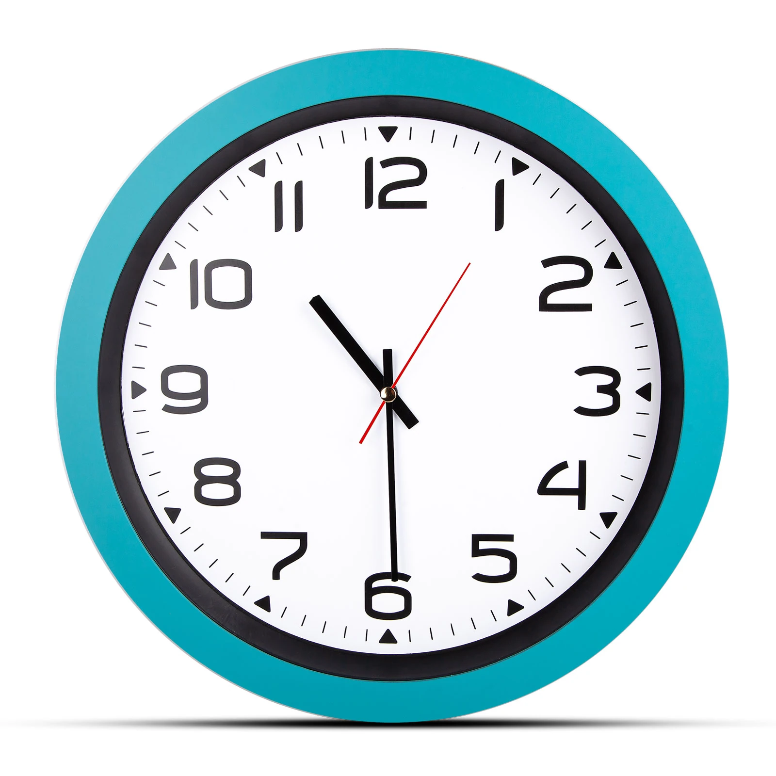 HERA TURKUAZ PLASTİK KASA DUVAR SAATİ (350MM)