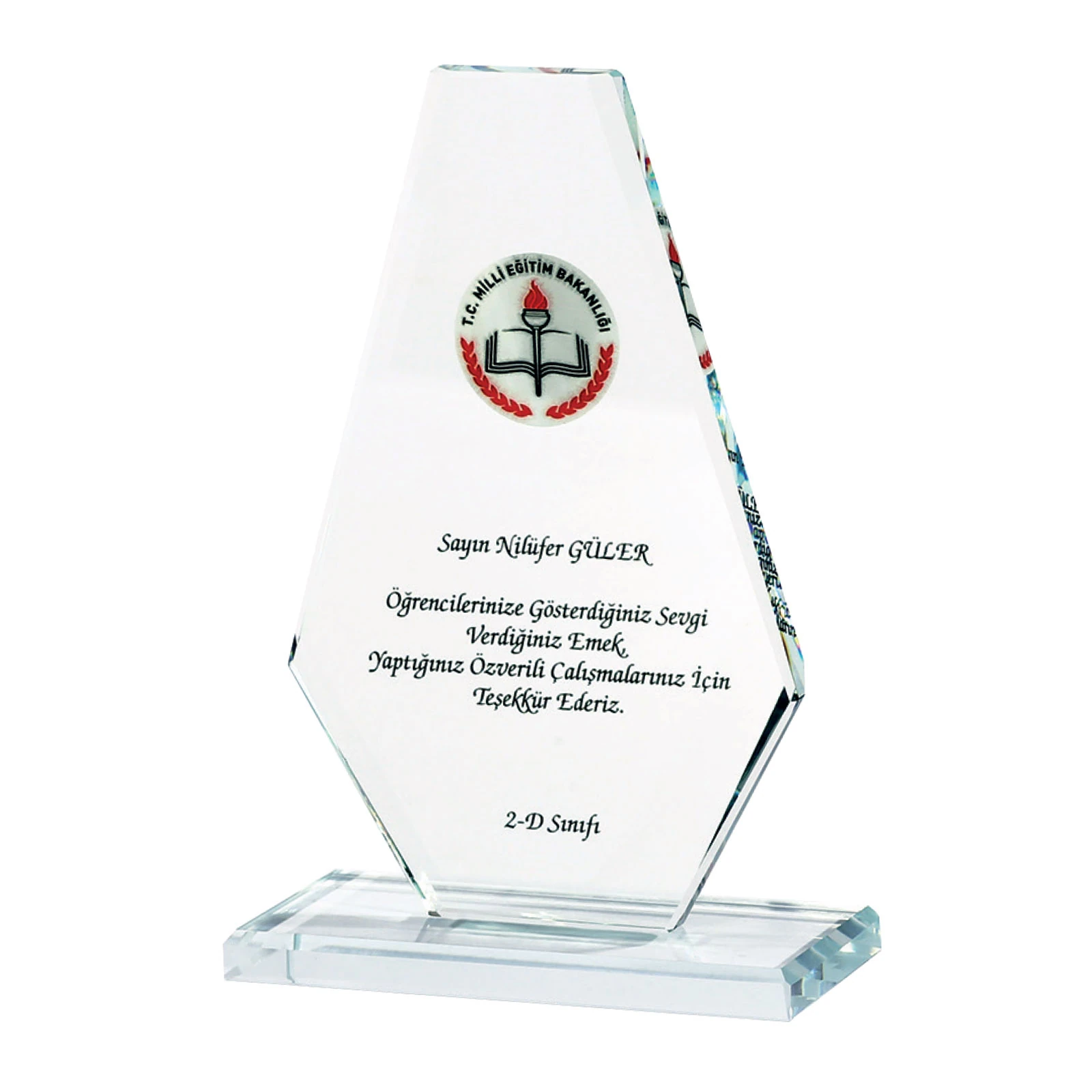 YAMAN KRİSTAL PLAKET