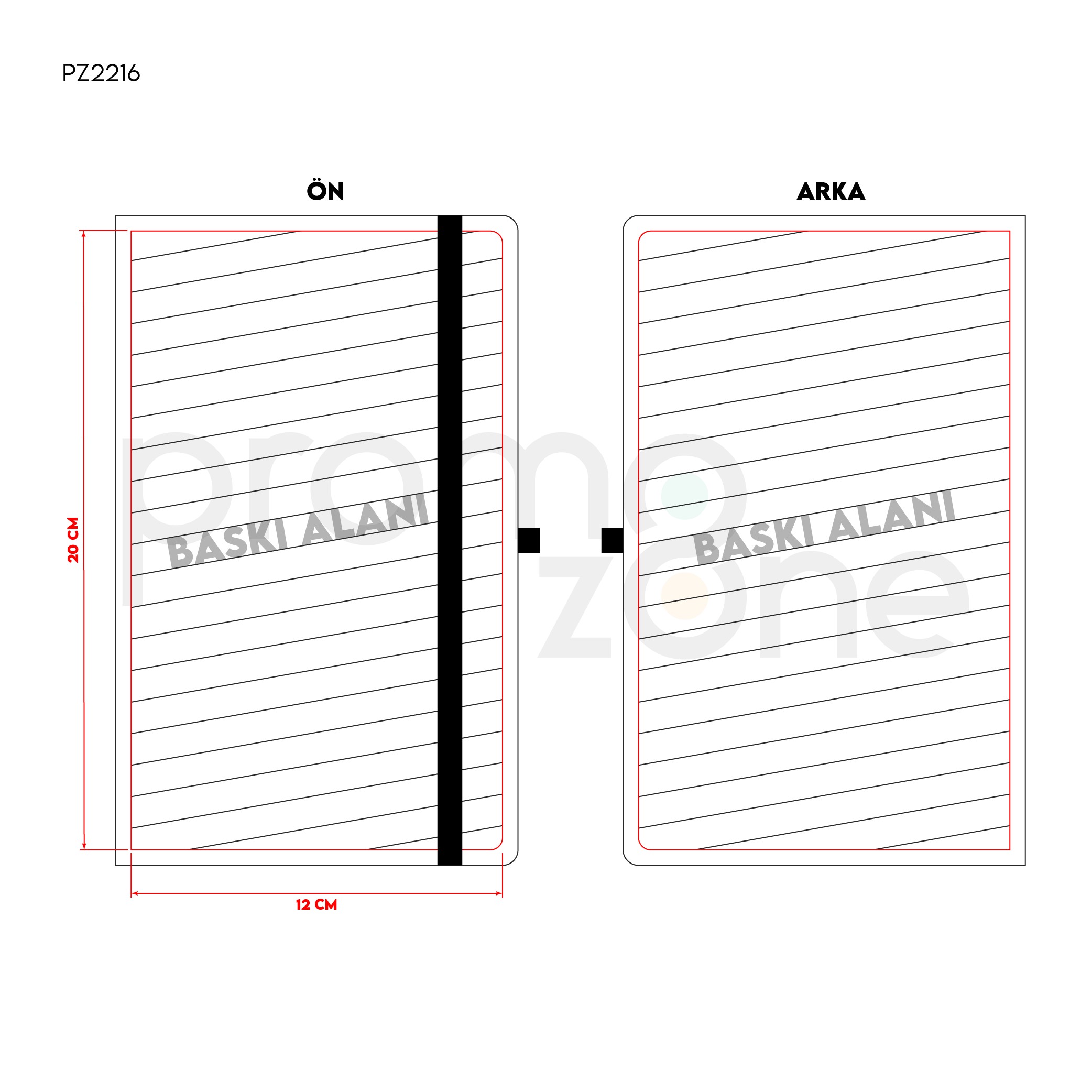 Logo Baskılı 13 x 21 cm Termo Deri Kapaklı EKONOMİK Tarihsiz Defter İç Kağıt 55 gr Holmen