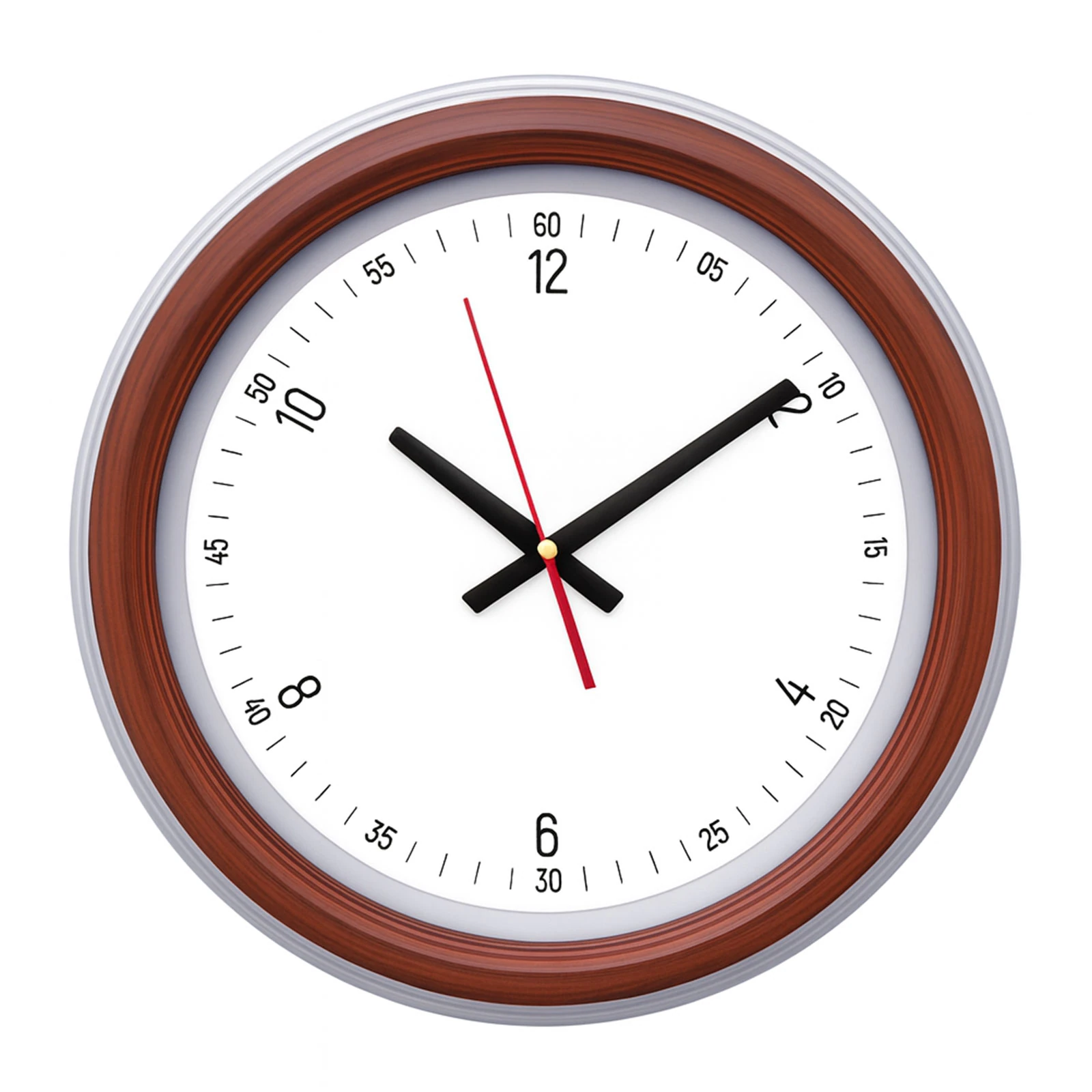 SEDNA526 AHŞAP-BEYAZ BRİSTOL KADRAN DUVAR SAATİ (480 MM)