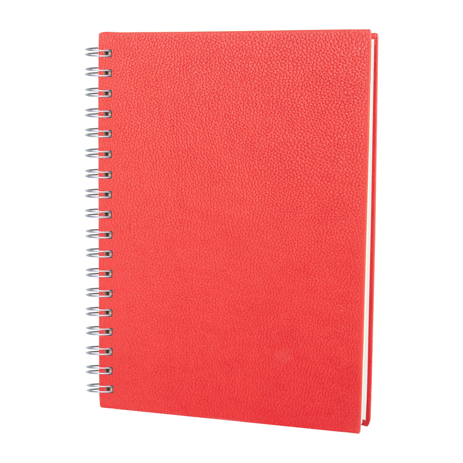 ELMADAĞ KIRMIZI TARİHLİ SPİRALLİ AJANDA (17X24 CM)